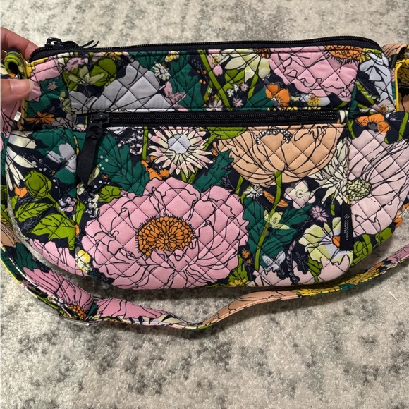 Vera Bradley Pink and Green Shoulder Bags with Geometric Flair - Picture 3 of 6